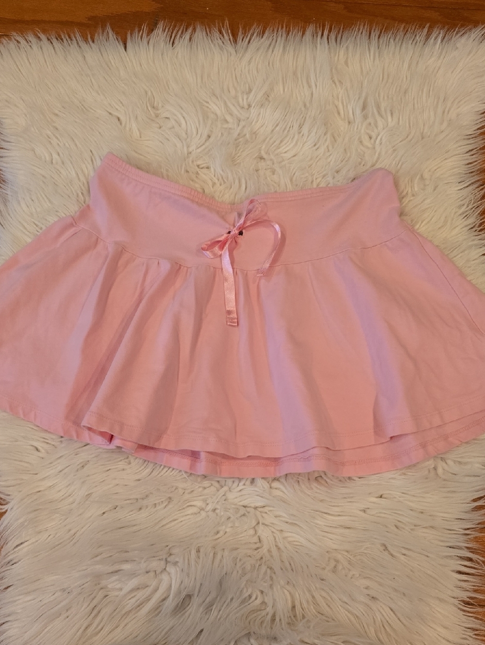 Circo Light Pink Girls' Flared Skirt with Ribbon Tie